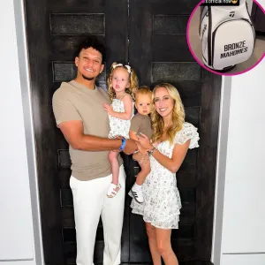 Pregnant Brittany Mahomes Marvels Over 20 Month Old Son Bronzes Custom Golf Bag and Clubs