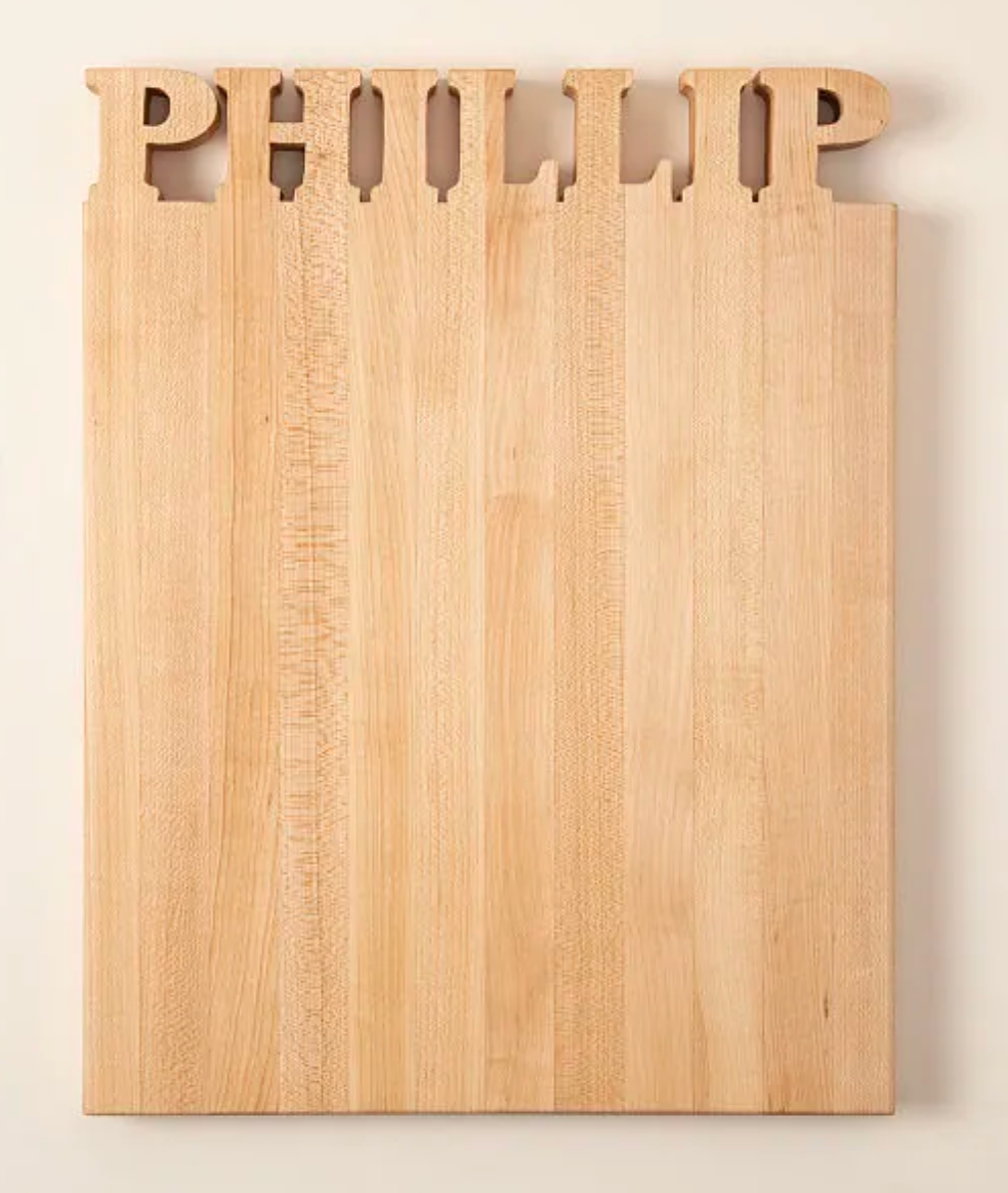 Uncommon Goods Personalize Cutting Board