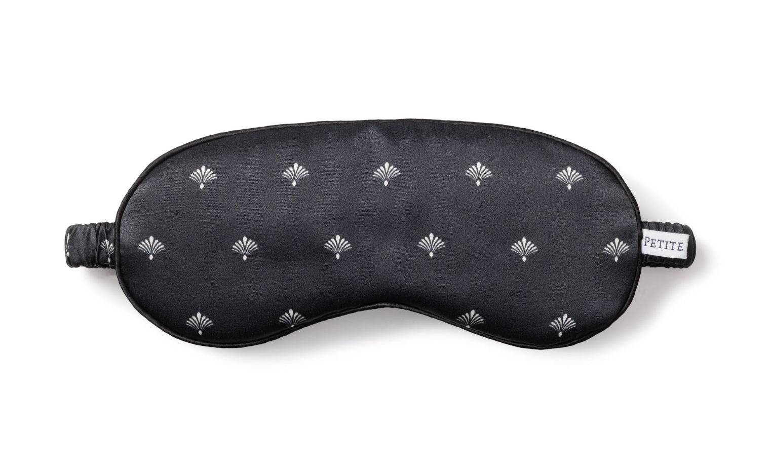 Petite Plume Adult's Silk Sleep Mask in Black Art Nouveau