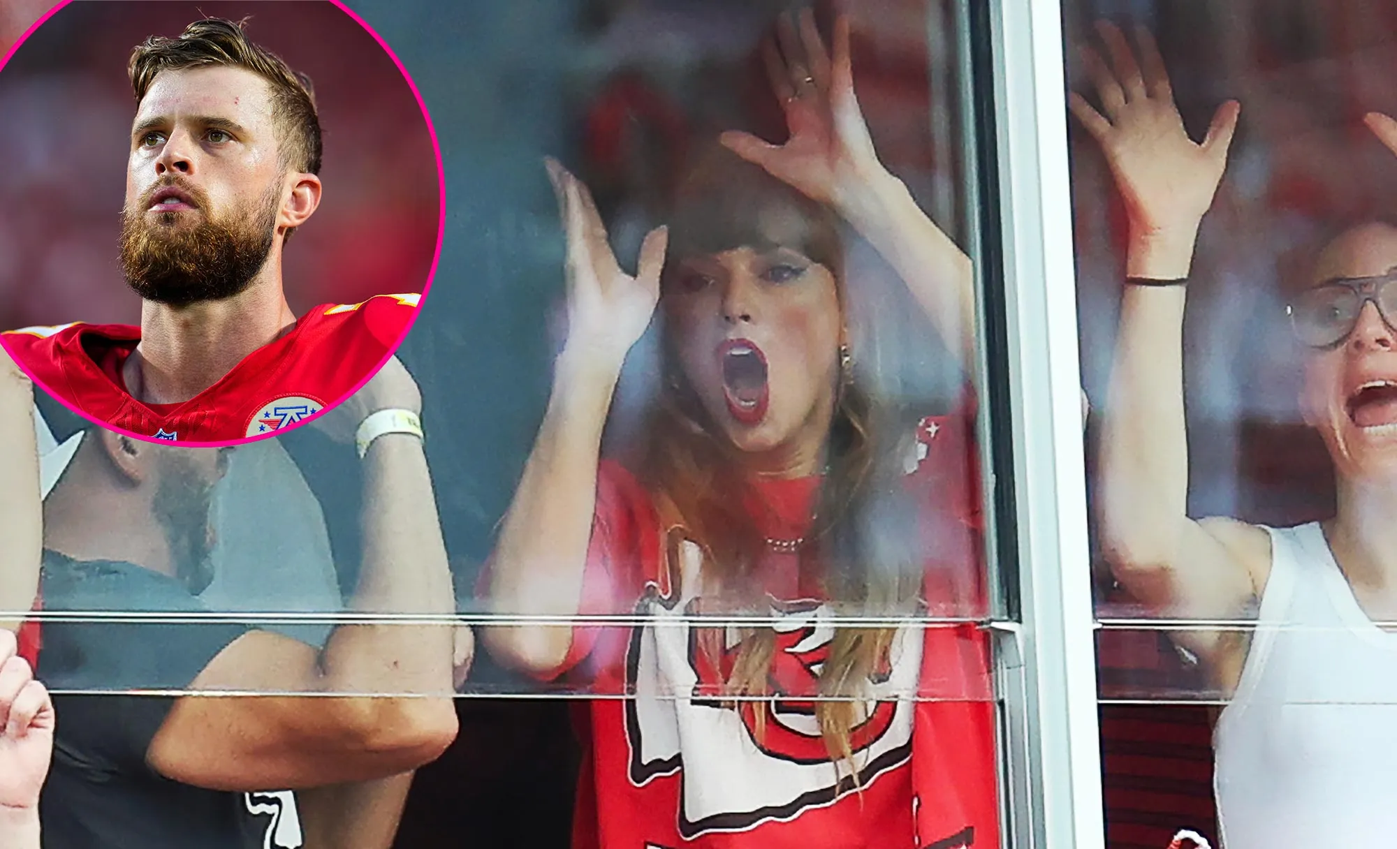 Taylor Swift Goes Nuts After Harrison Butker Nails Game Winning Field Goal in Chiefs Bengals Game 097
