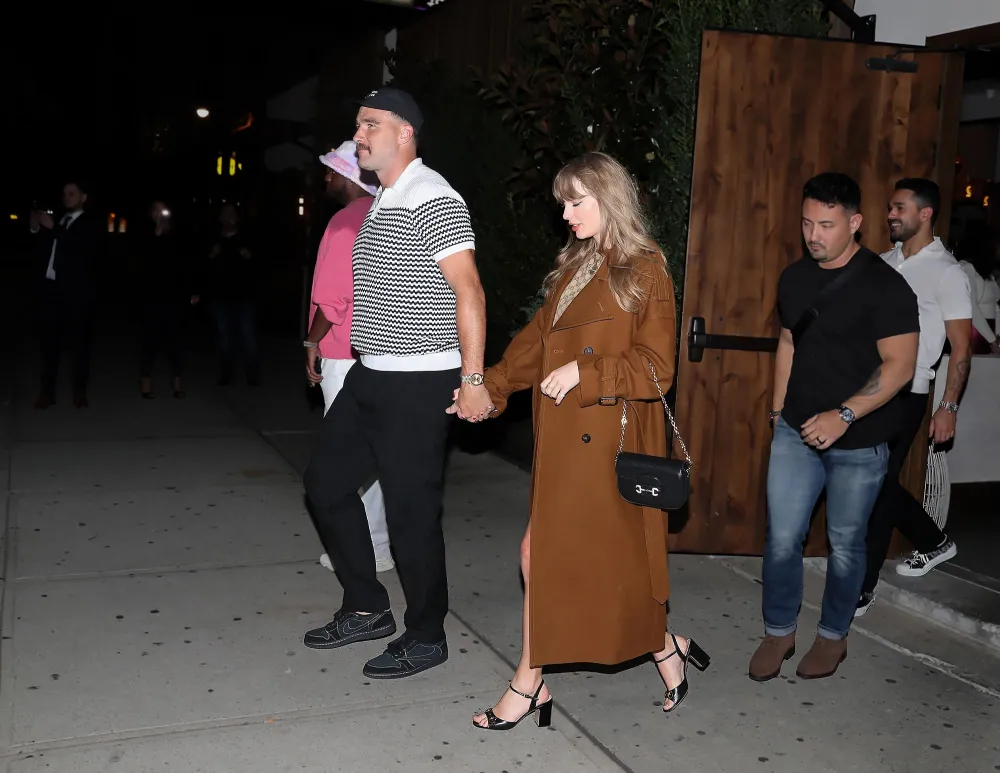 Taylor Swift and Travis Leaving NYC Restaurant