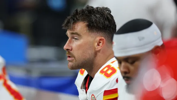 Travis Kelce Looks Despondent on the Sidelines After Another Lackluster Performance for the Chiefs