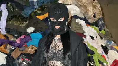 Camila Cabello Goes Incognito in a Ski Mask at Paris Fashion Week