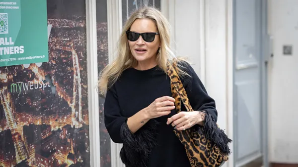 Kate Moss at Paris Fashion Week
