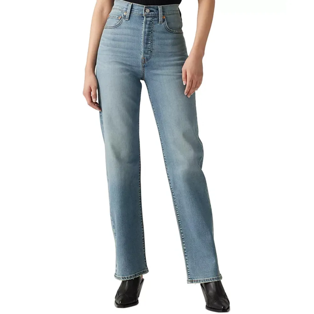 Levi&rsquo;s Ribcage High-Rise Straight-Leg Jeans Macy's