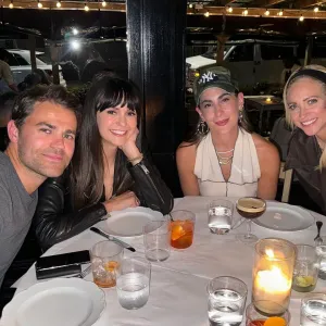 Nina Dobrev and Paul Wesley Have a Cute 'Vampire Diaries' Reunion