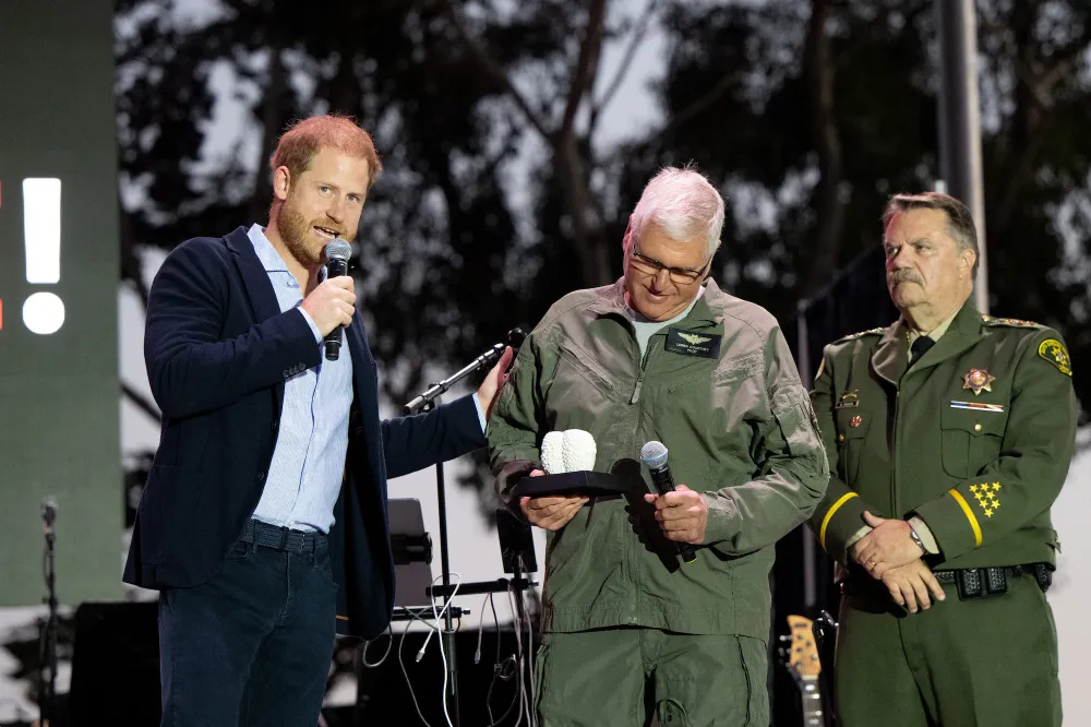 Prince Harry Pays Tribute to First Responders at Star-Studded Concert Hosted by Kevin Costner