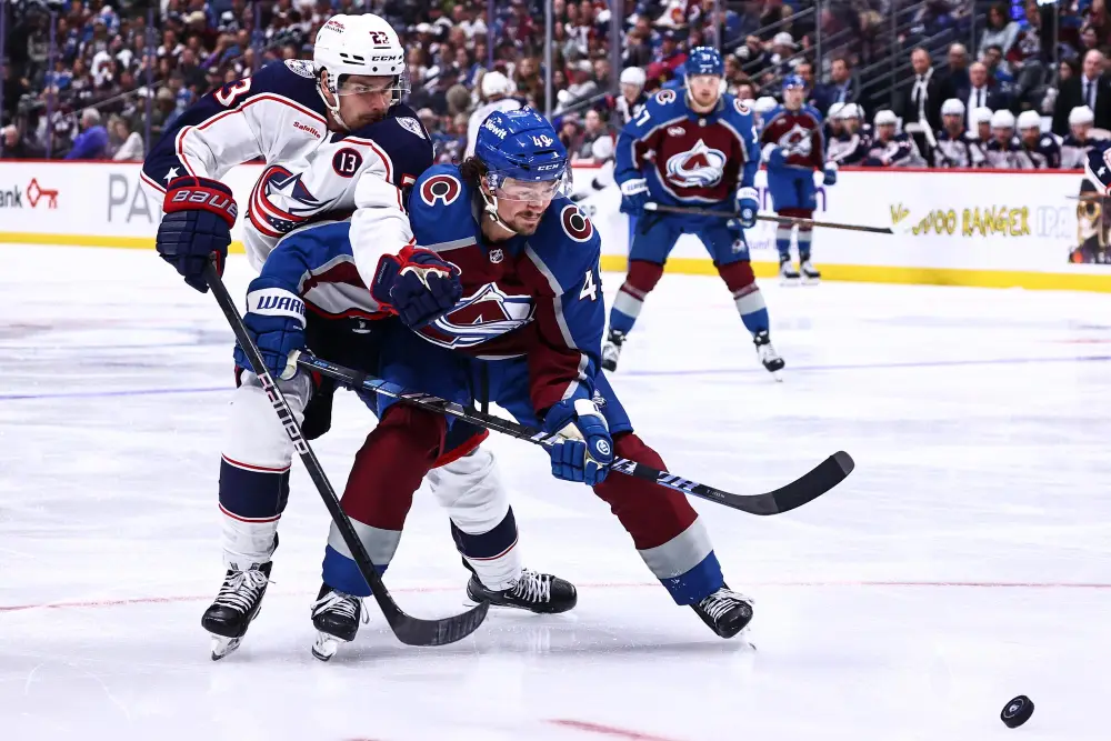 Sean Monahan Can Feel the Love From John Gaudreau After Blue Jackets Win 1st Game of the Season
