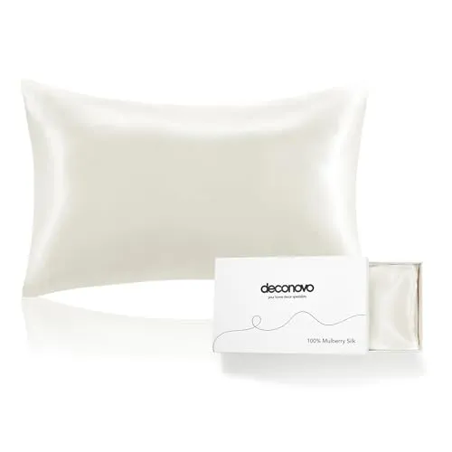 Deconovo 100% Pure Mulberry Silk Pillowcase