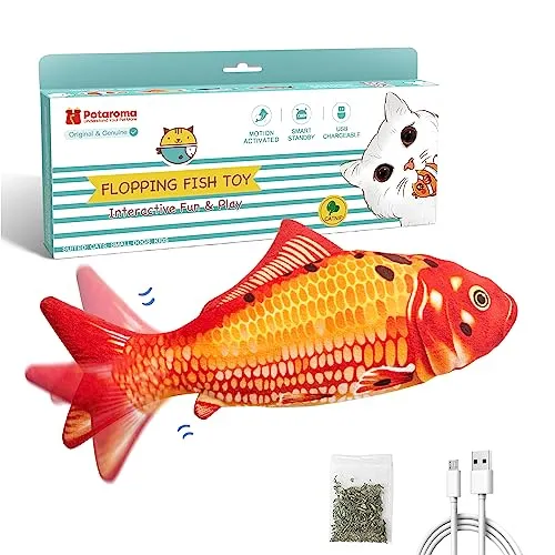 For the Bored Cat: Potaroma Floppy Fish Cat Toy