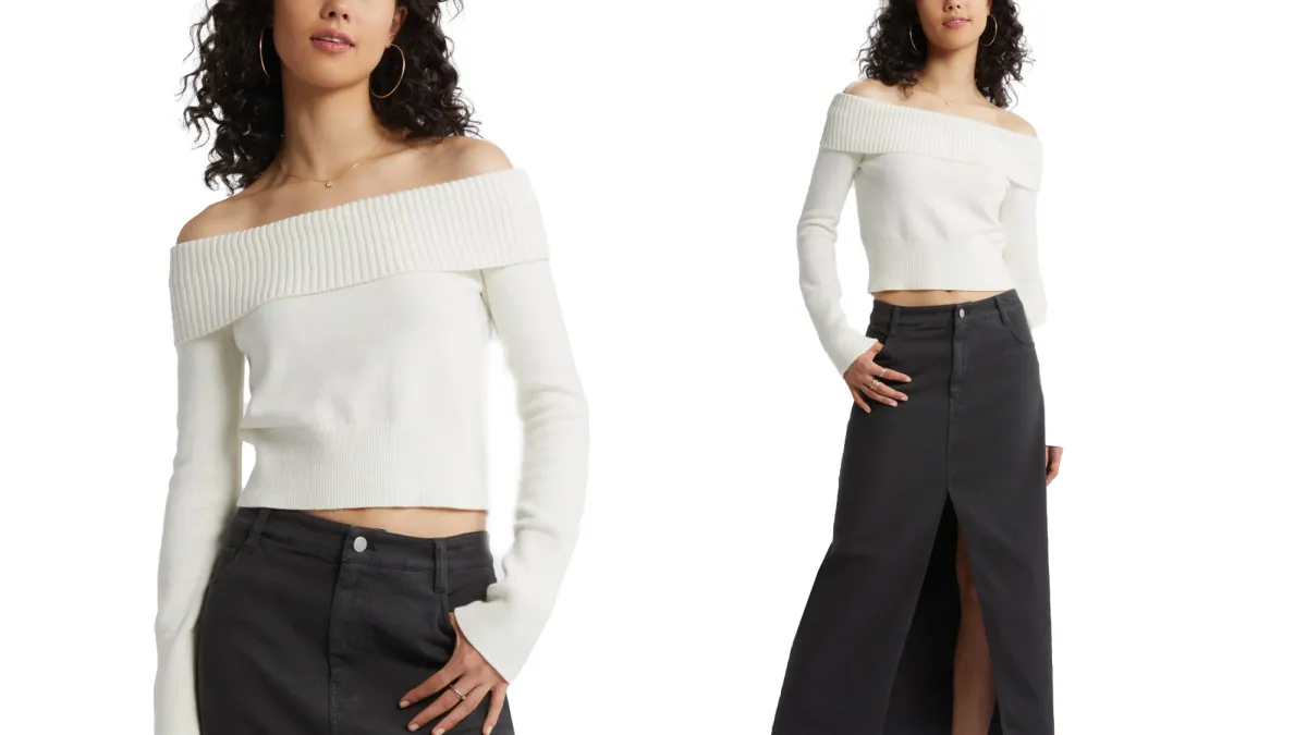 BP. off the shoulder sweater