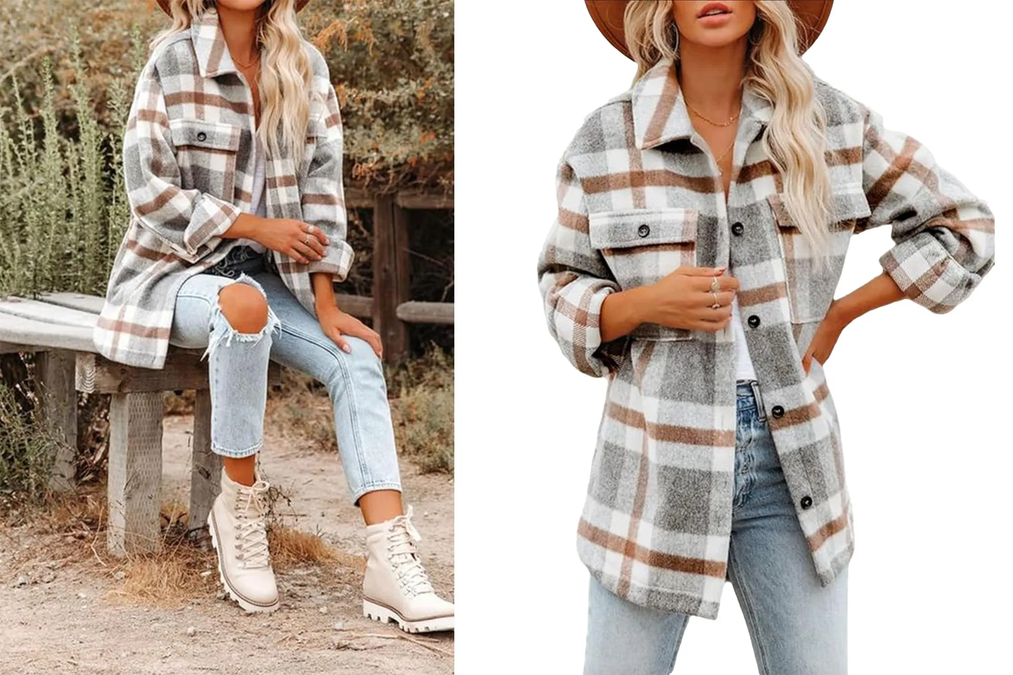 Beaully flannel shacket