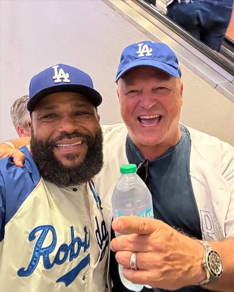Anthony Anderson and Michael Chiklis Celebrities at the 2024 World Series