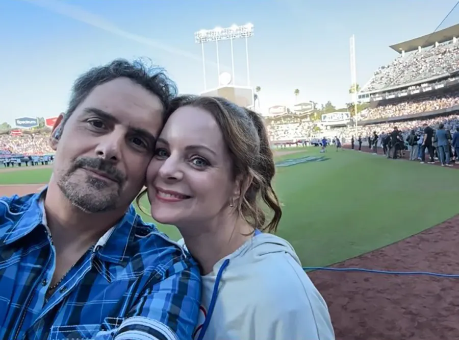 Brad Paisley and Kimberly Williams-Paisley Celebrities at the 2024 World Series