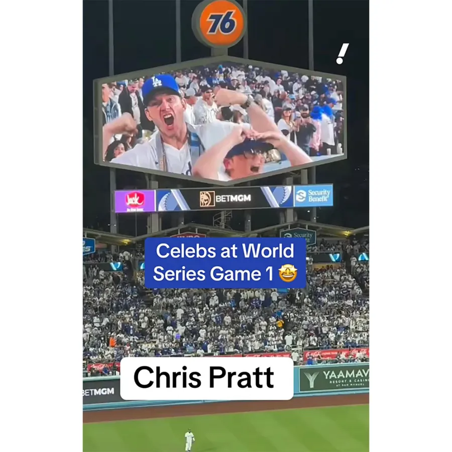 Chris Pratt Celebrities at the 2024 World Series