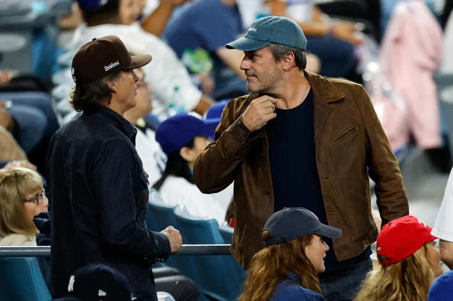 Jon Hamm Celebrities at the 2024 World Series