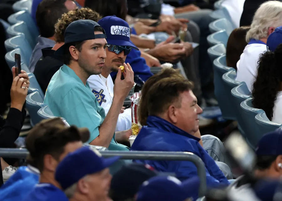 Nicholas Braun Celebrities at the 2024 World Series