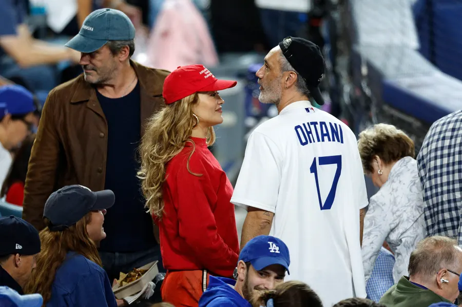 Taika Waititi and Rita Ora Celebrities at the 2024 World Series