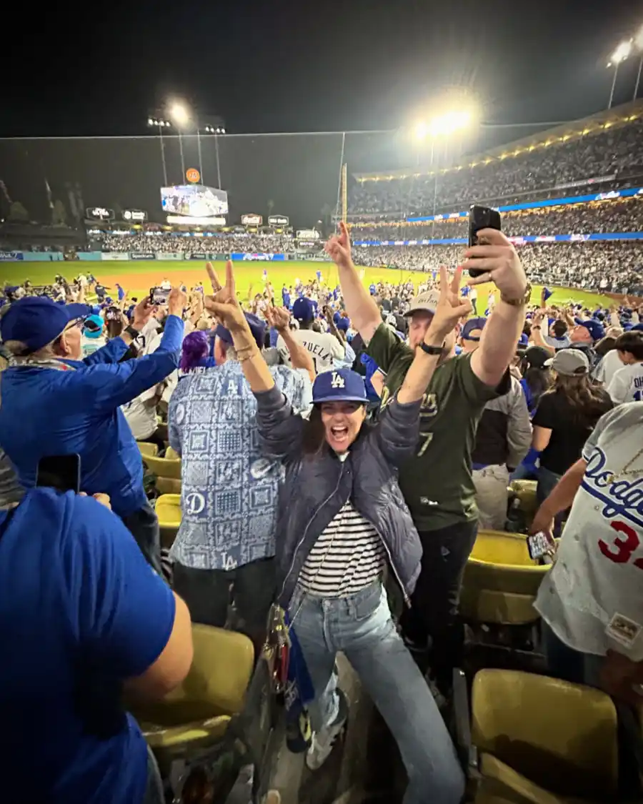 Tiffani Thiessen Celebrities at the 2024 World Series