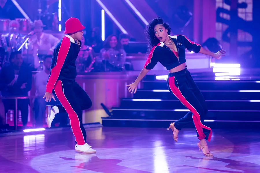 Chandler Kinney and Brandon Armstrong Dancing With the Stars Hair Metal Night Double Elimination