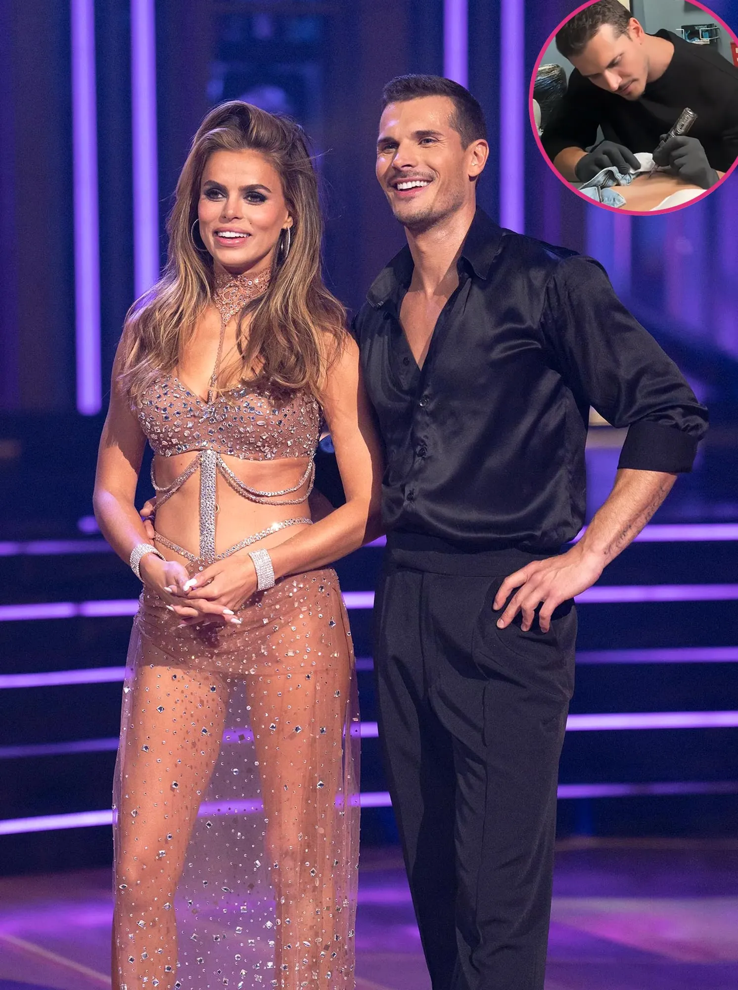 DWTS Brooks Nader Lets Pro Gleb Savchenko Give Her Pelvis Tattoo Oops