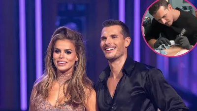 DWTS Brooks Nader Lets Pro Gleb Savchenko Give Her Pelvis Tattoo Oops