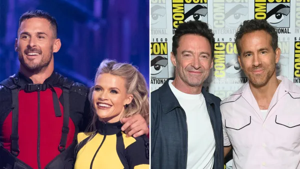 Danny and Witney Hope Hugh Jackman and Ryan Reynolds See DWTS Routine