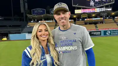 Dodgers' Freddie Freeman Runs to Wife Chelsea Right After Walk-Off Grand Slam at World Series