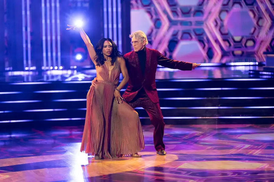 Eric Roberts and Britt Stewart Dancing With the Stars Hair Metal Night Double Elimination