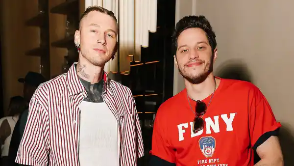 Feature Pete Davidson Attends Event With BFF MGK in 1st Appearance Since Treatment
