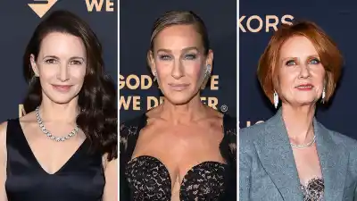 Feature Sex and the City Reunion on the Red Carpet Kristin Davis Sarah Jessica Parker Cynthia Nixon 02