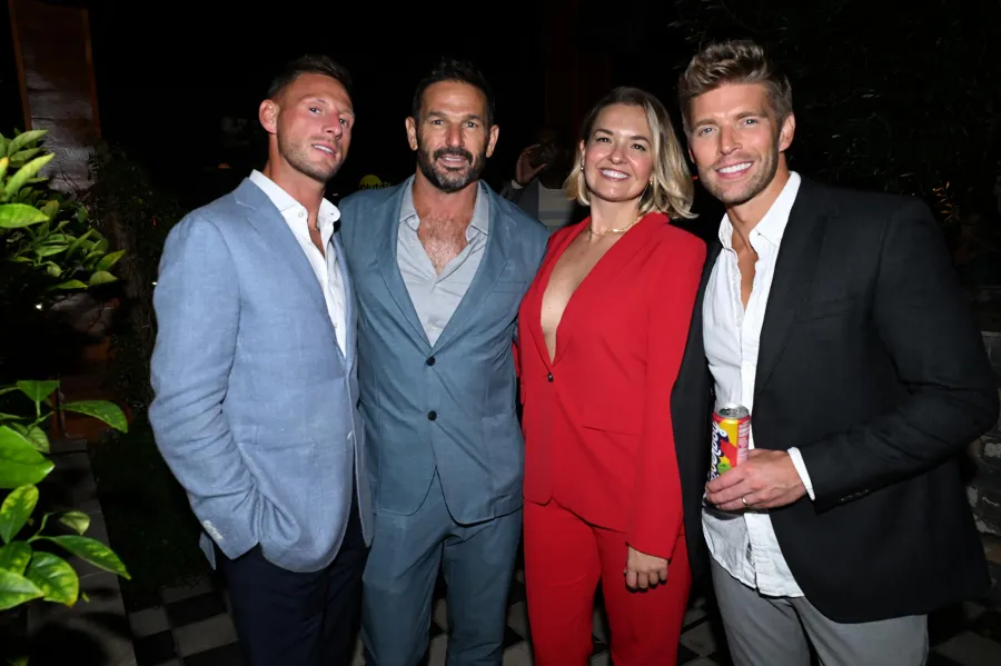 Fraser Olender Captain Jason Chambers Daisy Kelliher and Kyle Cooke Inside Luxury Handbag Shopping Reality Stars of the Year Party