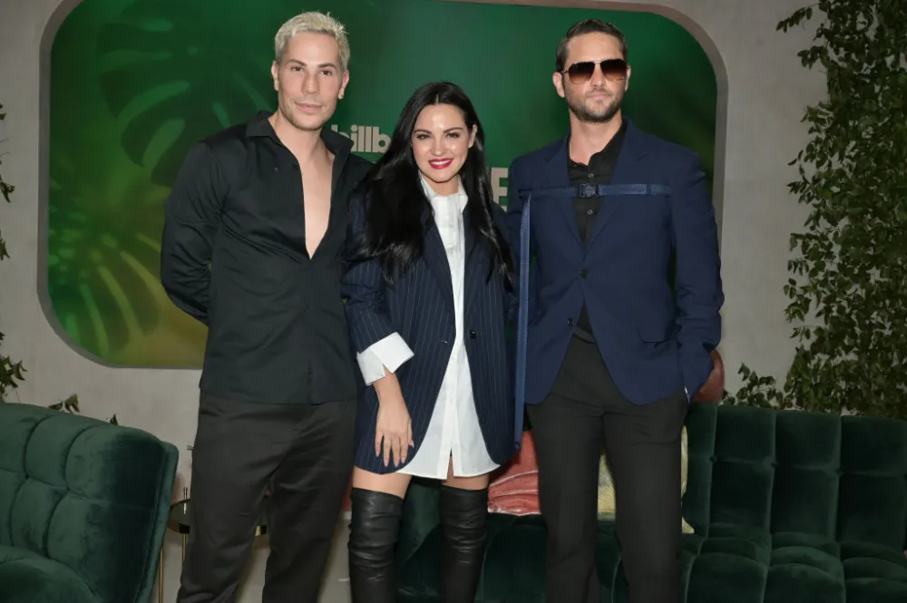 Christian Ch&aacute;vez, Maite Perroni y Christopher von Uckermann, integrantes de RBD
