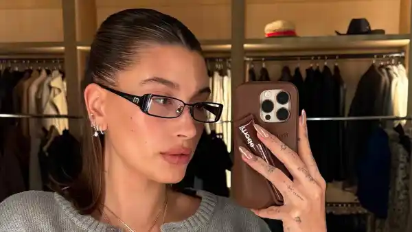 Hailey Bieber Gives a Glimpse of Her Postpartum Body in Cropped Sweater