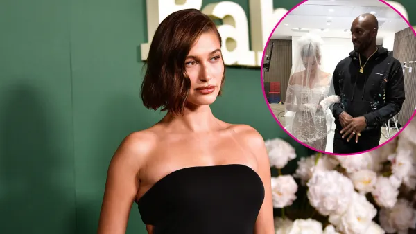 Hailey Bieber Honors Late Designer Virgil Abloh by Sharing Wedding Dress Fitting Pic