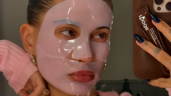 Hailey Bieber Shows Off New Bedazzled JBB Necklace for Baby Jack Blues