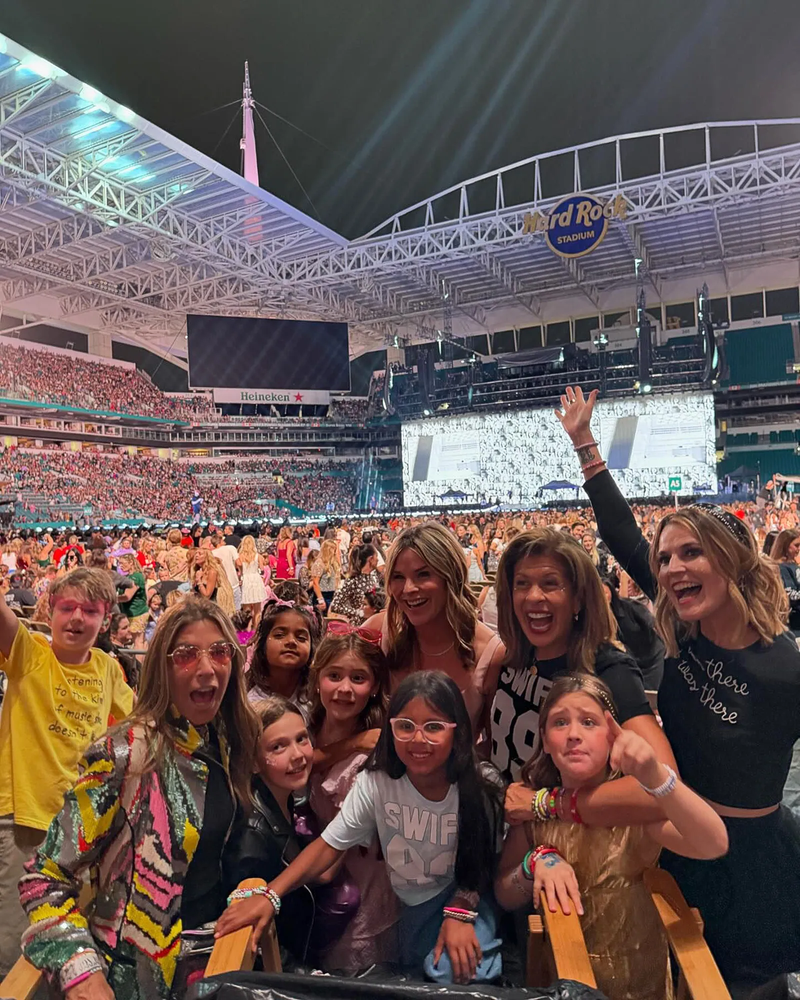 Hoda Kotb, Savannah Guthrie and Jenna Bush Hager Bring Their Kids to Taylor Swift Miami Show