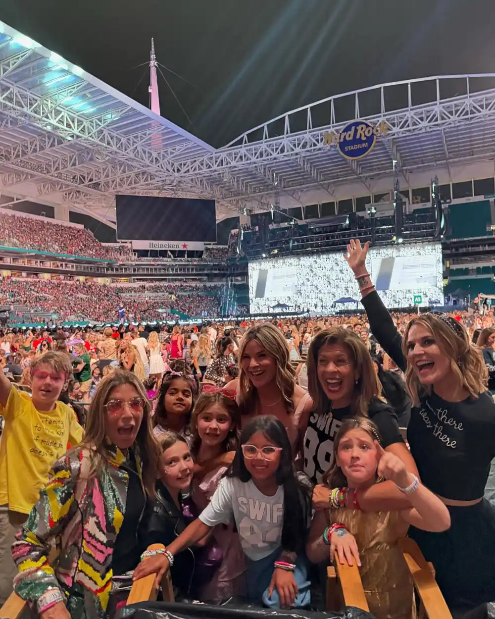 Hoda Kotb, Savannah Guthrie and Jenna Bush Hager Bring Their Kids to Taylor Swift Miami Show
