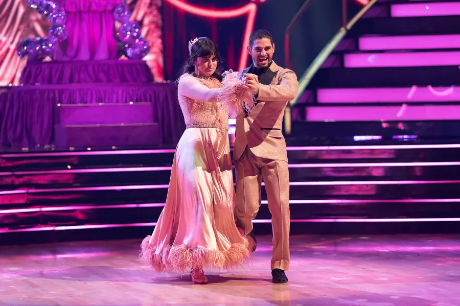 Ilona Maher and Alan Bersten Dancing With the Stars Hair Metal Night Double Elimination