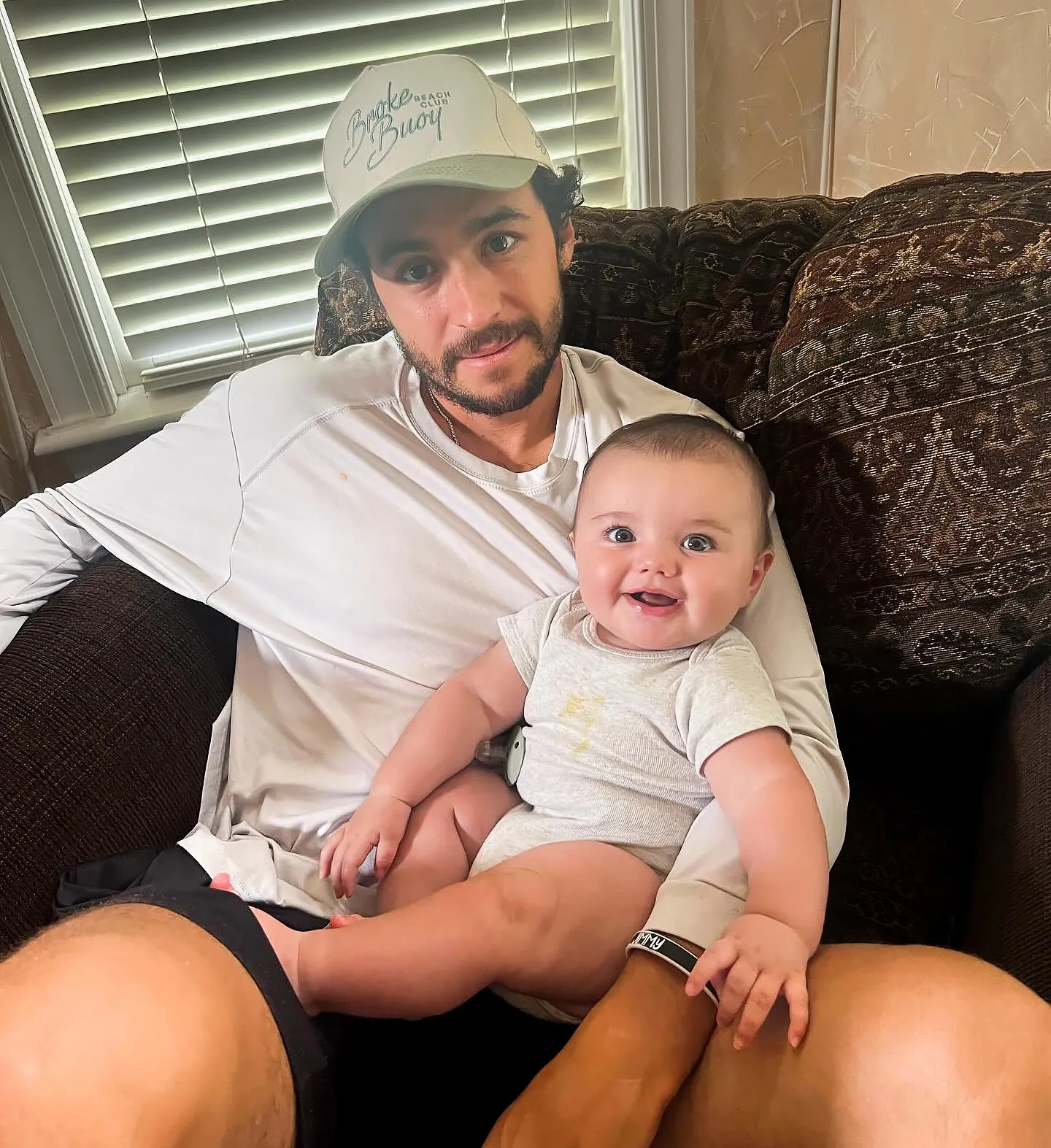 Johnny Gaudreaus 7 Month Old Son Poses Inside Pumpkin to Celebrate Fall