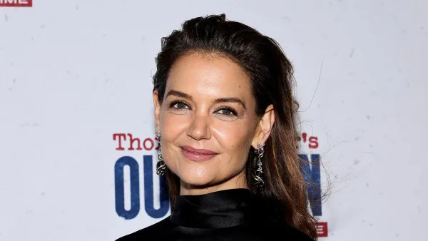Katie Holmes Woven Handbag Is Sold Out But We Found a 62 Lookalike on Amazon