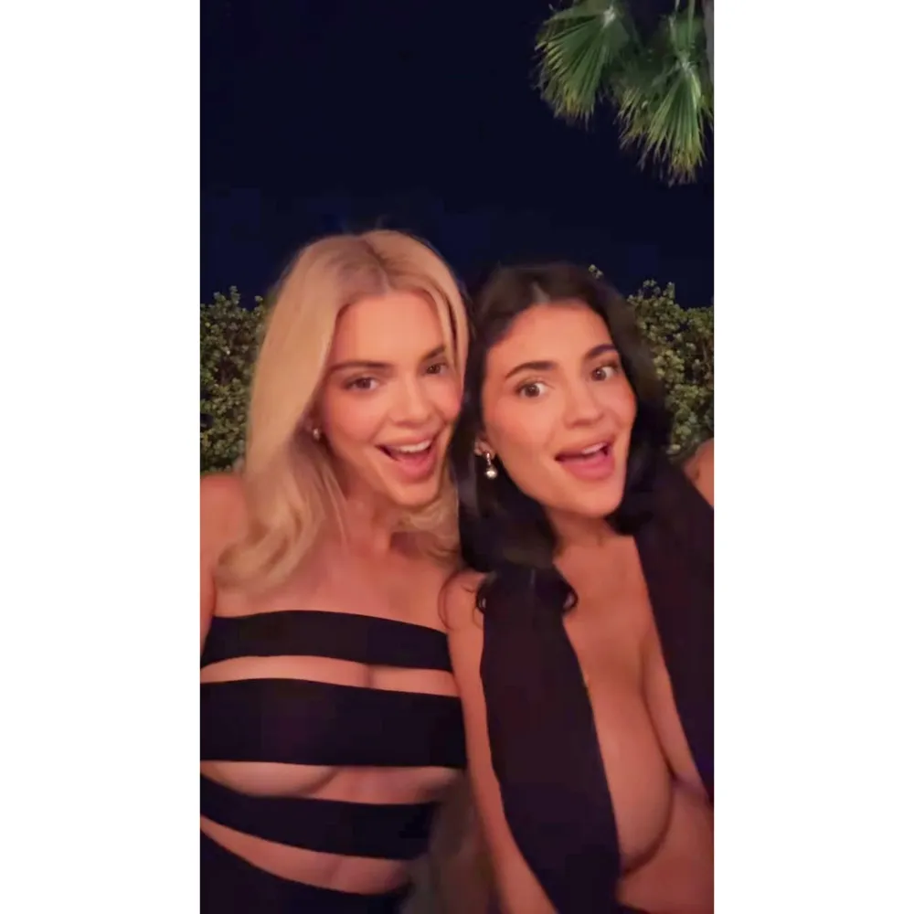 Kendall and Kylie Jenner Continue Their Streak of Sexy Dresses at Hailey Bieber Rhode Event