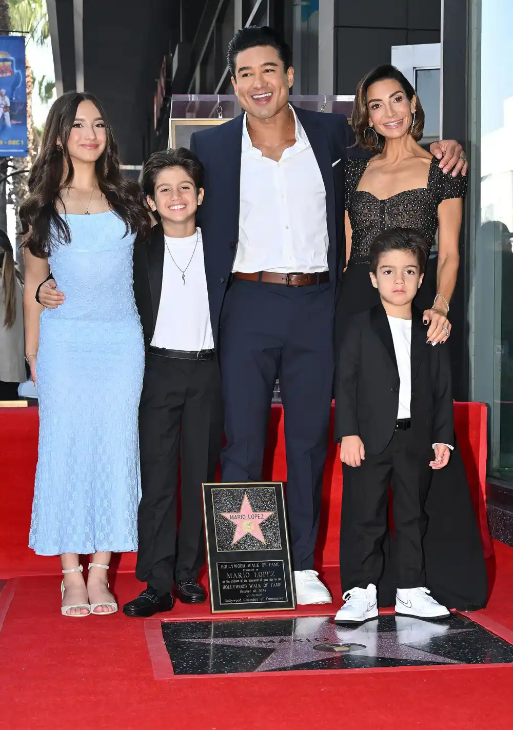 Mario Lopez Poses With All 3 Kids at Hollywood Walk of Fame Ceremony 2