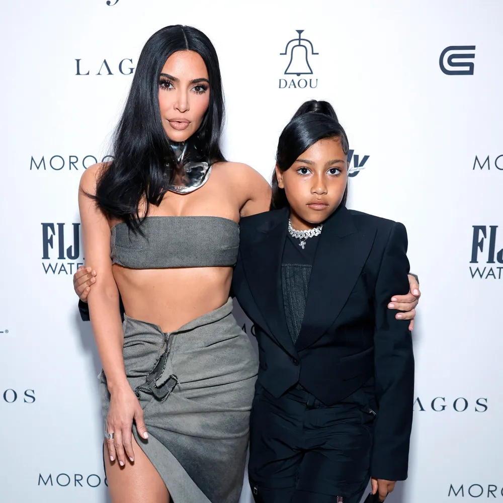 North West Gifts Kim Kardashian Necklace Engraved With Skibidi Toilet for 44th Birthday
