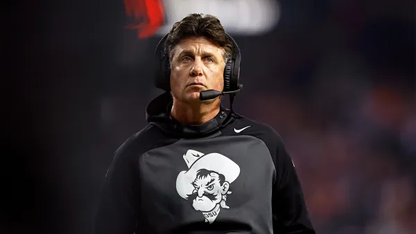 Oklahoma State Head Coach Mike Gundy Eye is Full of Blood After Cattle Accident