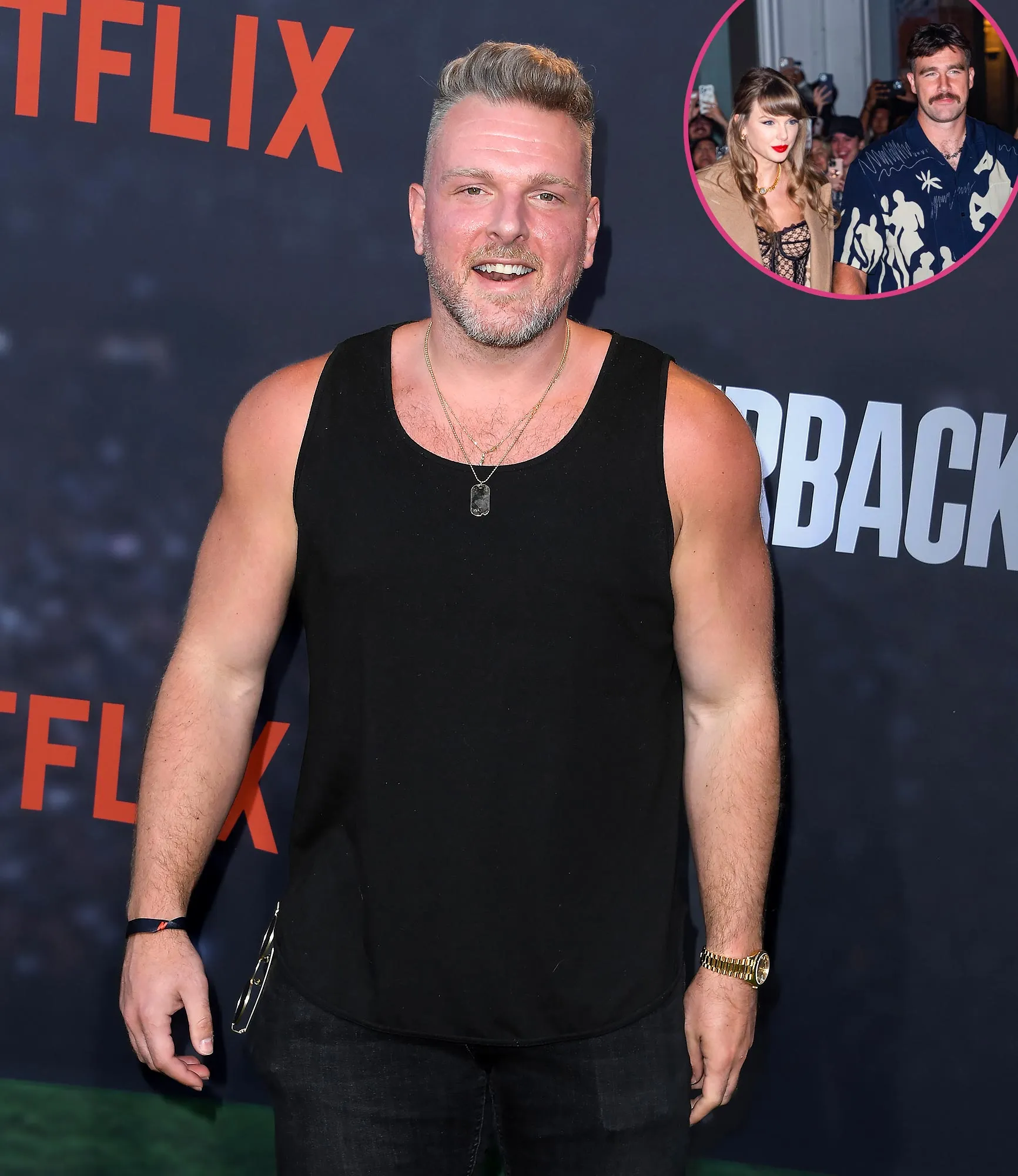 Pat McAfee Gets Updates on Taylor Swift and Travis Kelce From His Wife Massive Fan of Your Lady