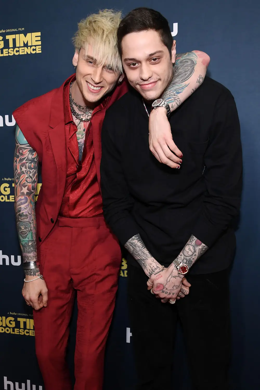 Pete Davidson Attends Event With BFF MGK in 1st Appearance Since Treatment