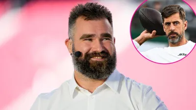 Promo Jason Kelce Campaigns for Aaron Rodgers to Coach the Jets