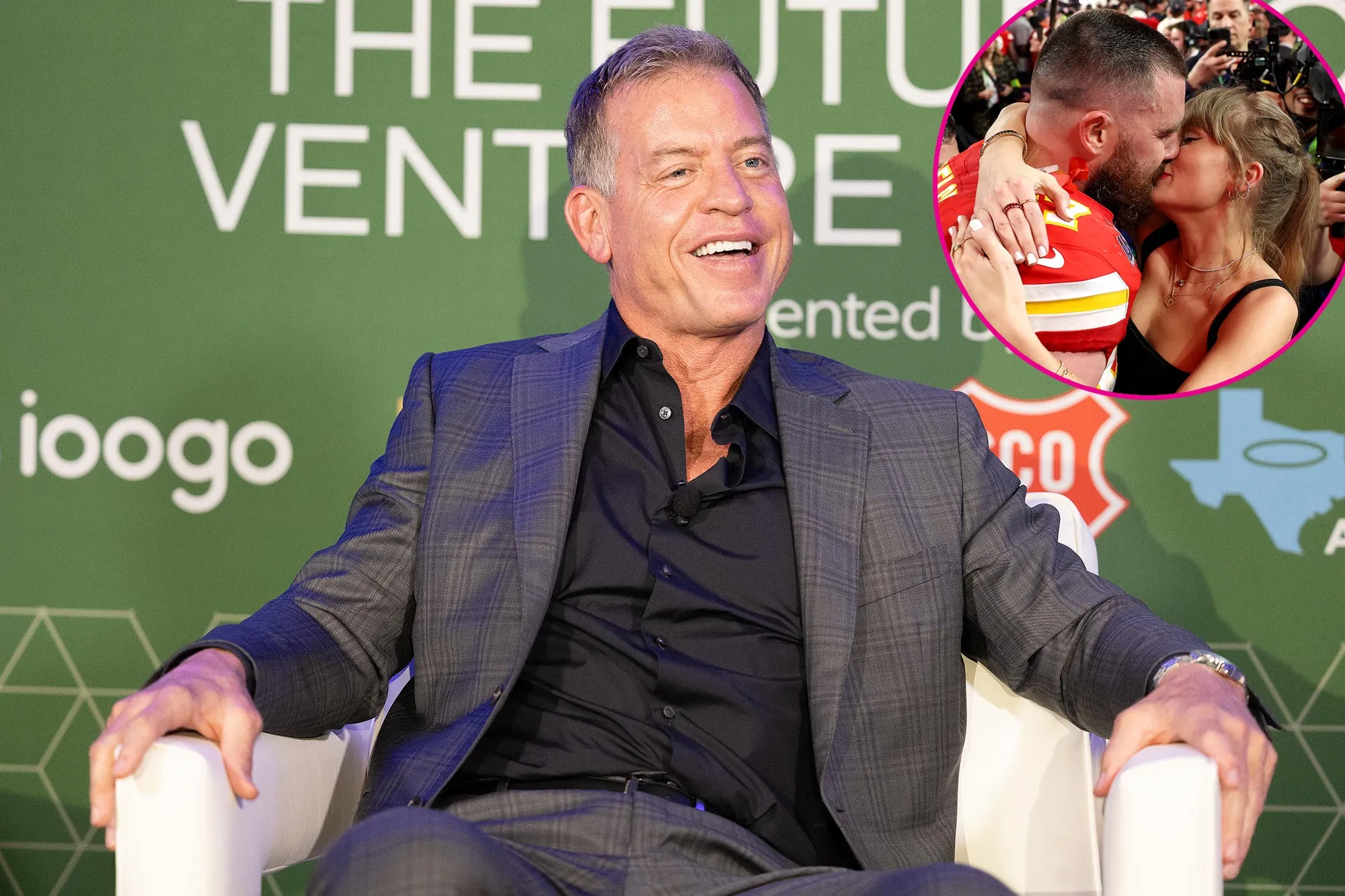 Promo Troy Aikman Claims He Was Told Taylor Swift and Travis Kelce Are Engaged