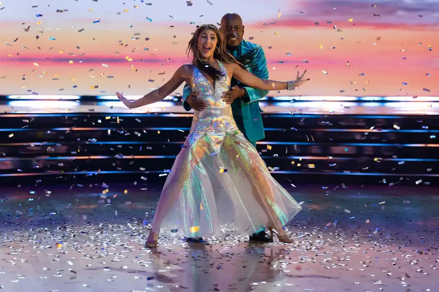 Reginald VelJohnson and Emma Slater Dancing With the Stars Hair Metal Night Double Elimination